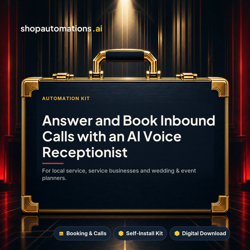 Answer and Book Inbound Calls with an AI Voice Receptionist