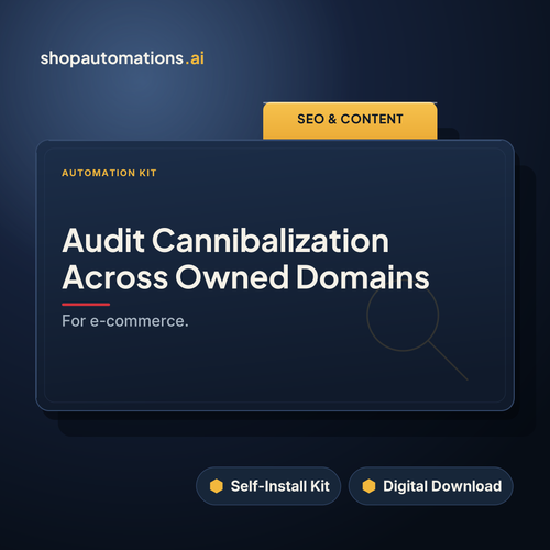 Audit Cannibalization Across Owned Domains