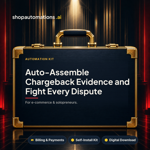 Auto-Assemble Chargeback Evidence and Fight Every Dispute