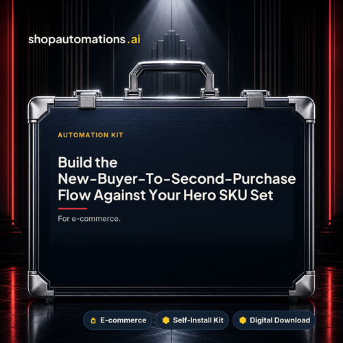 Build the New-Buyer-To-Second-Purchase Flow Against Your Hero SKU Set