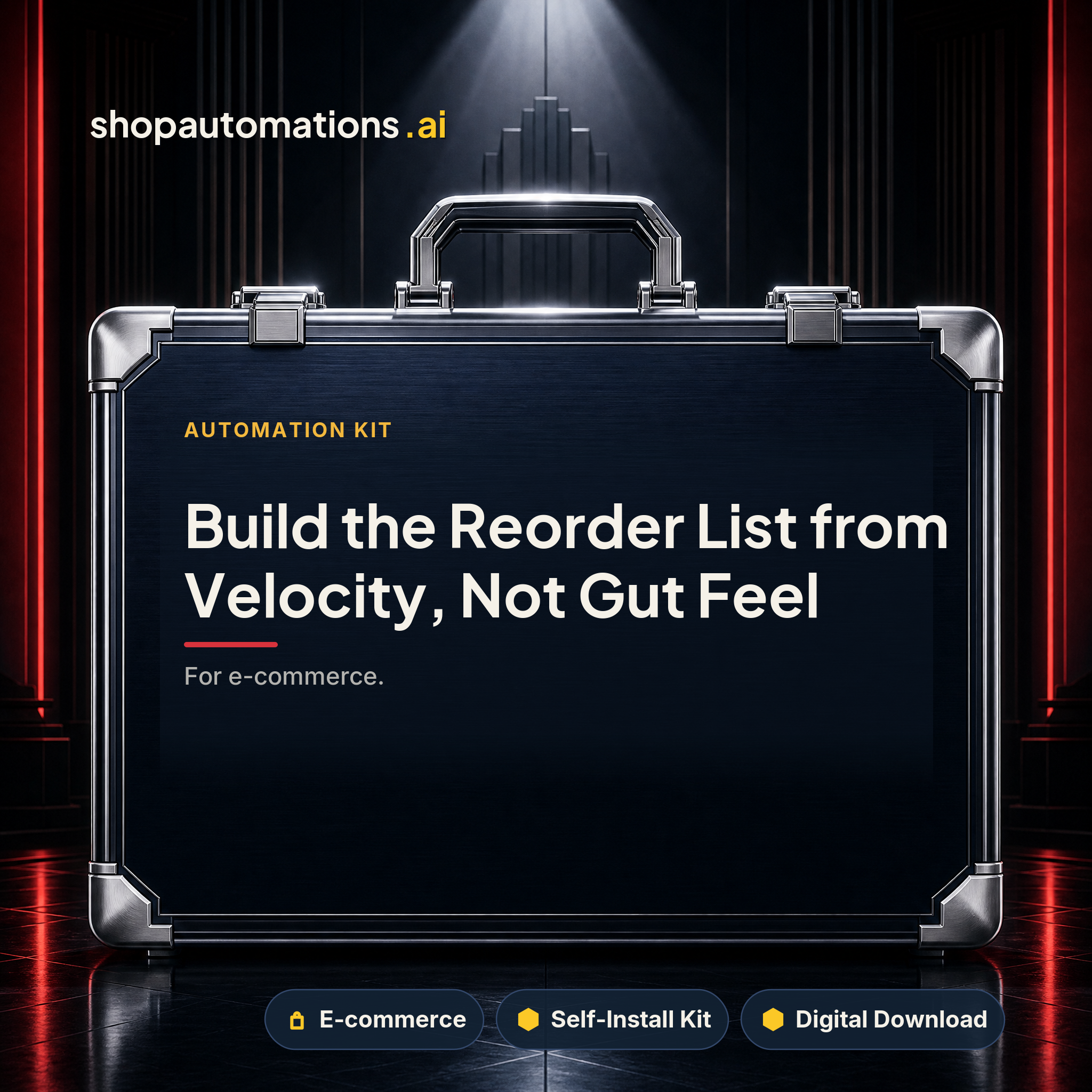 Build the Reorder List from Velocity, Not Gut Feel
