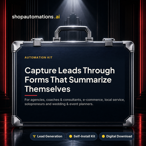 Capture Leads Through Forms That Summarize Themselves