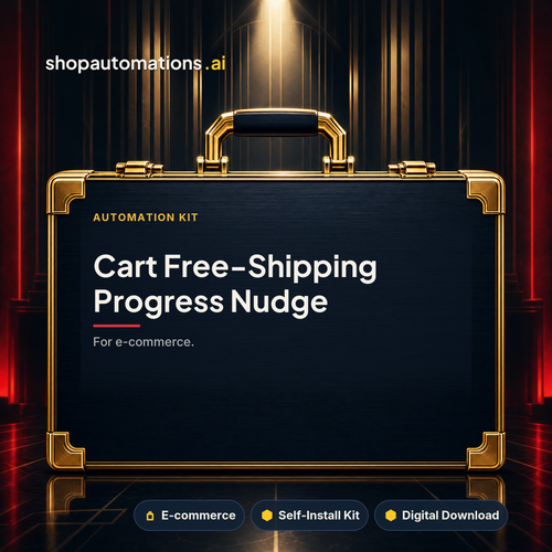 Cart Free-Shipping Progress Nudge