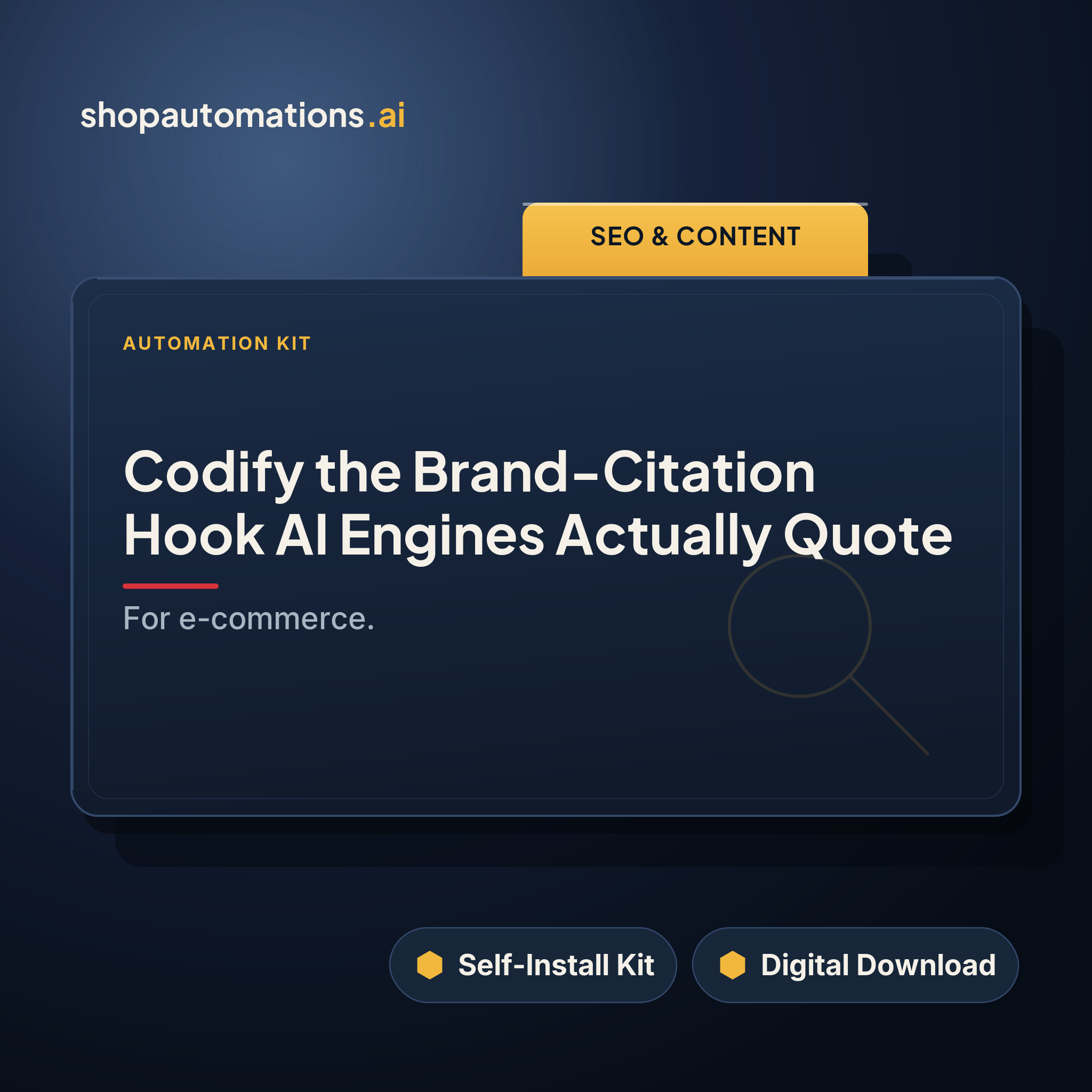 Codify the Brand-Citation Hook AI Engines Actually Quote