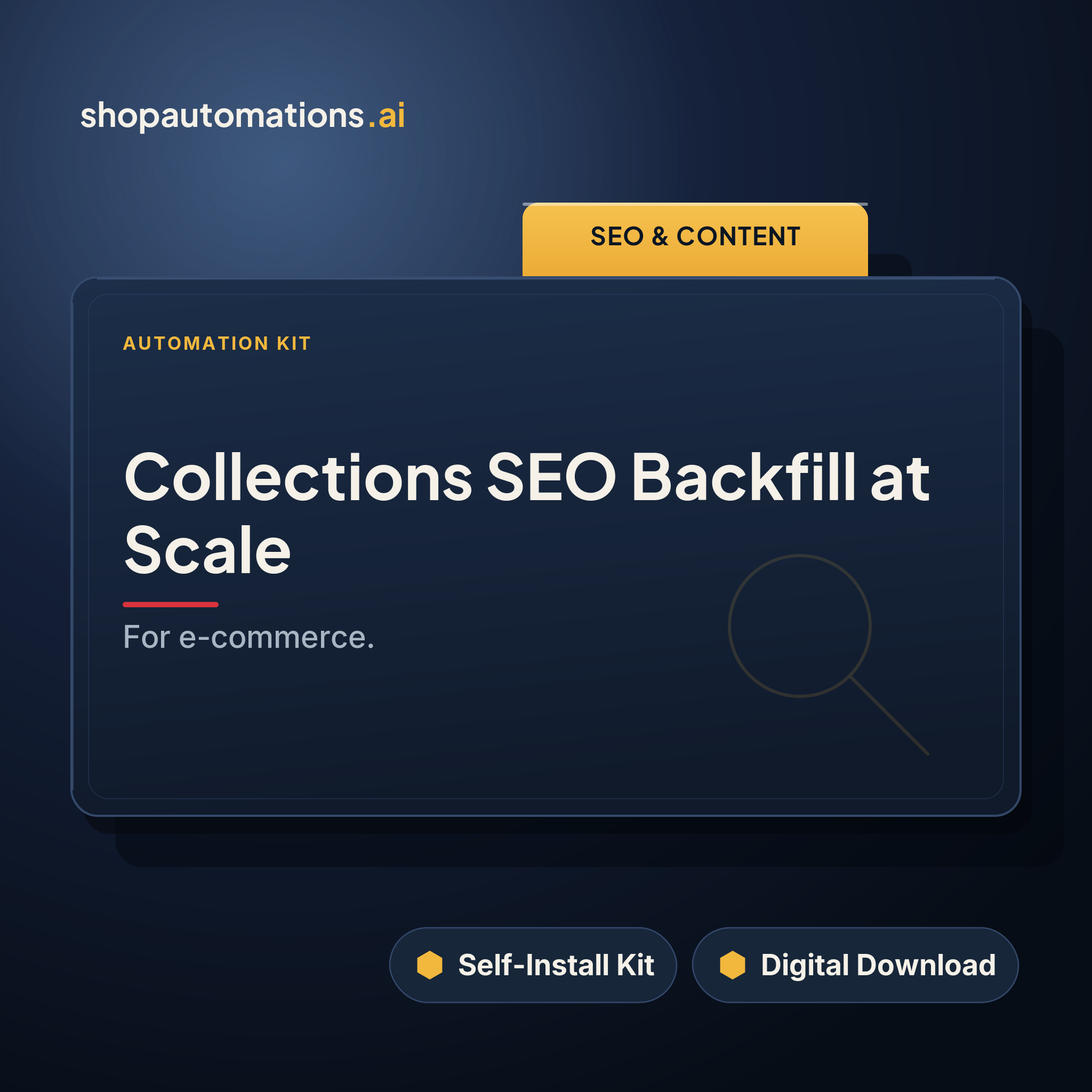 Collections SEO Backfill at Scale