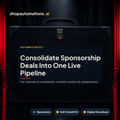 Consolidate Sponsorship Deals Into One Live Pipeline. For coaches & consultants, content creators & solopreneurs. Operations self-install kit card.