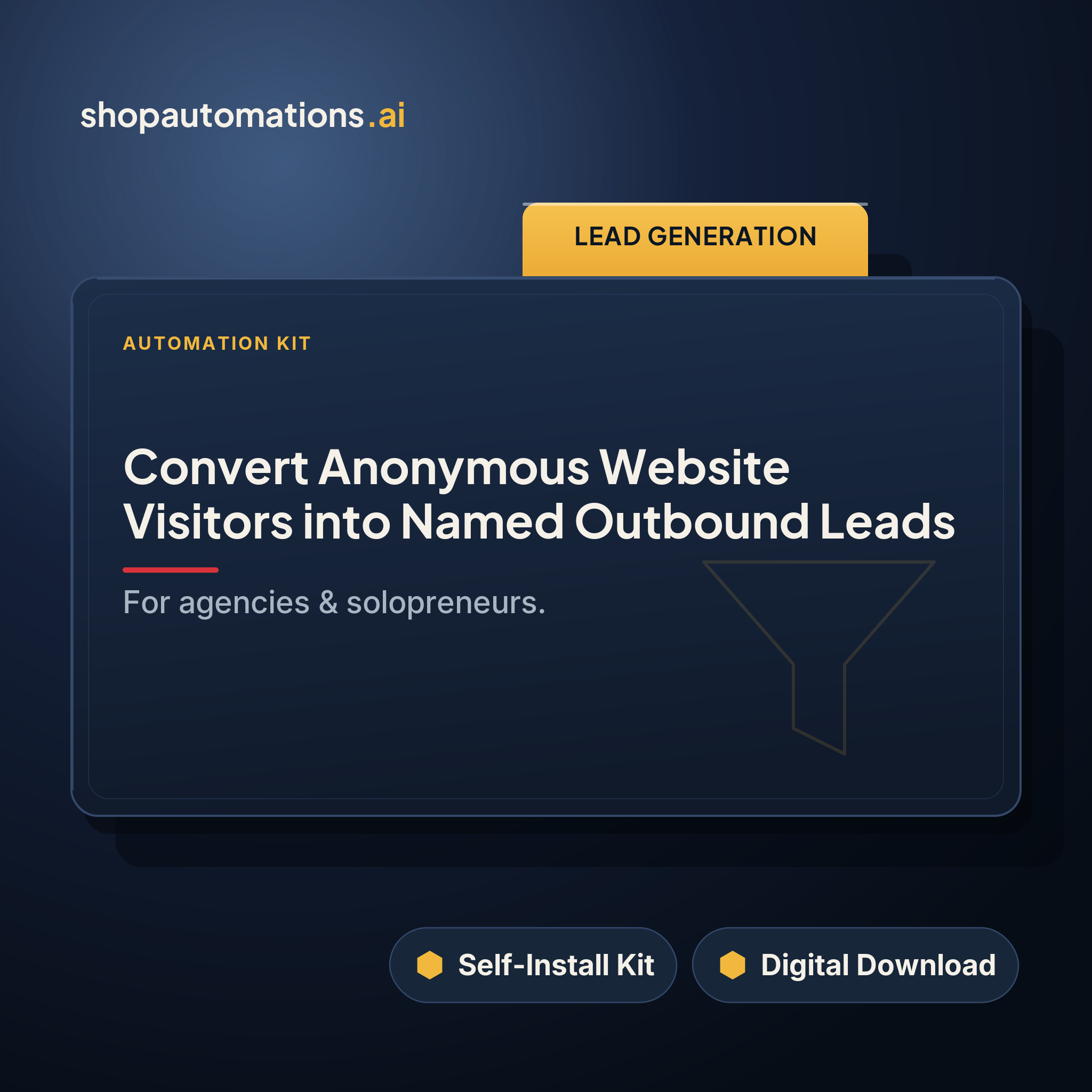 Convert Anonymous Website Visitors into Named Outbound Leads