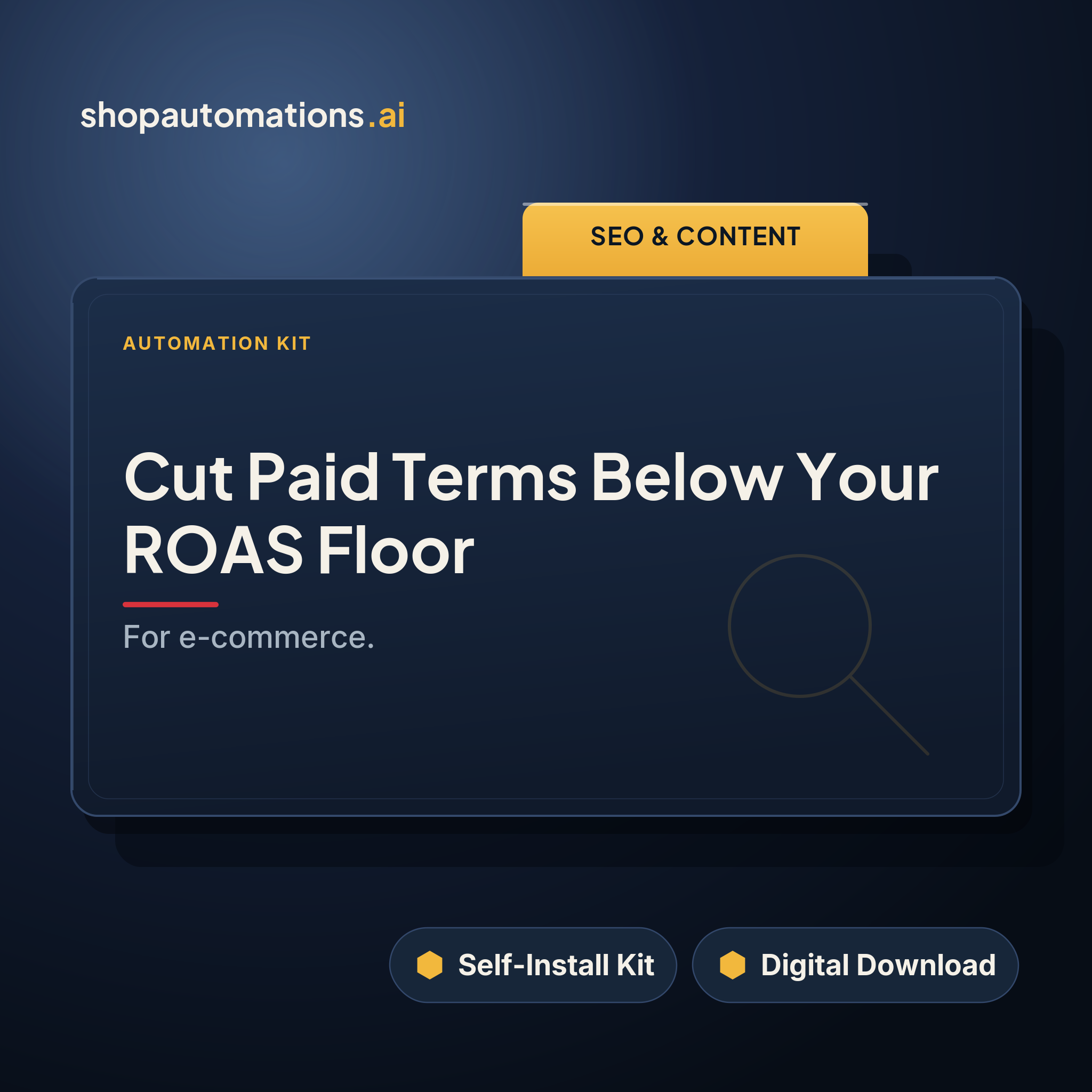 Cut Paid Terms Below Your ROAS Floor