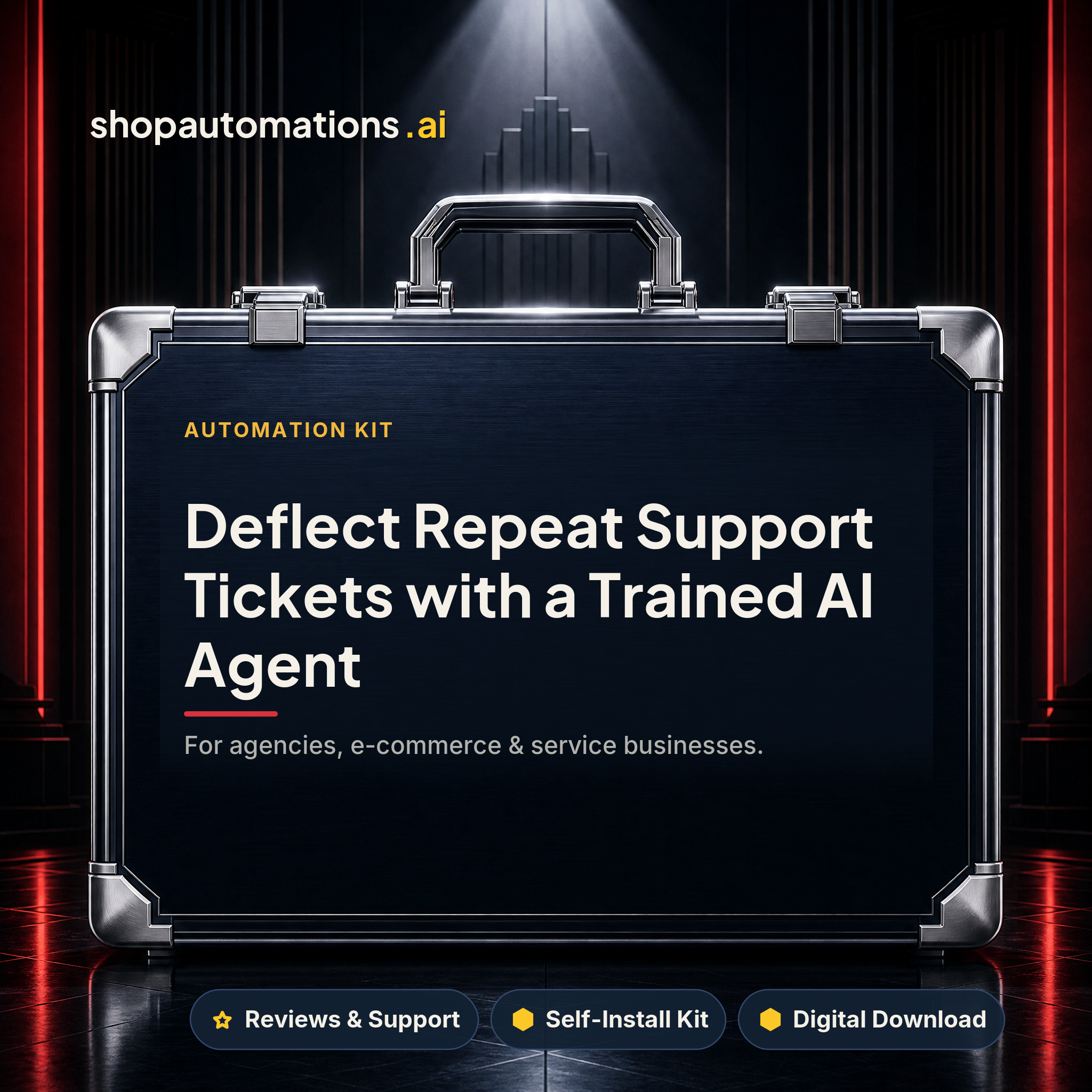 Deflect Repeat Support Tickets with a Trained AI Agent (Claude Cowork Self-Install Kit)