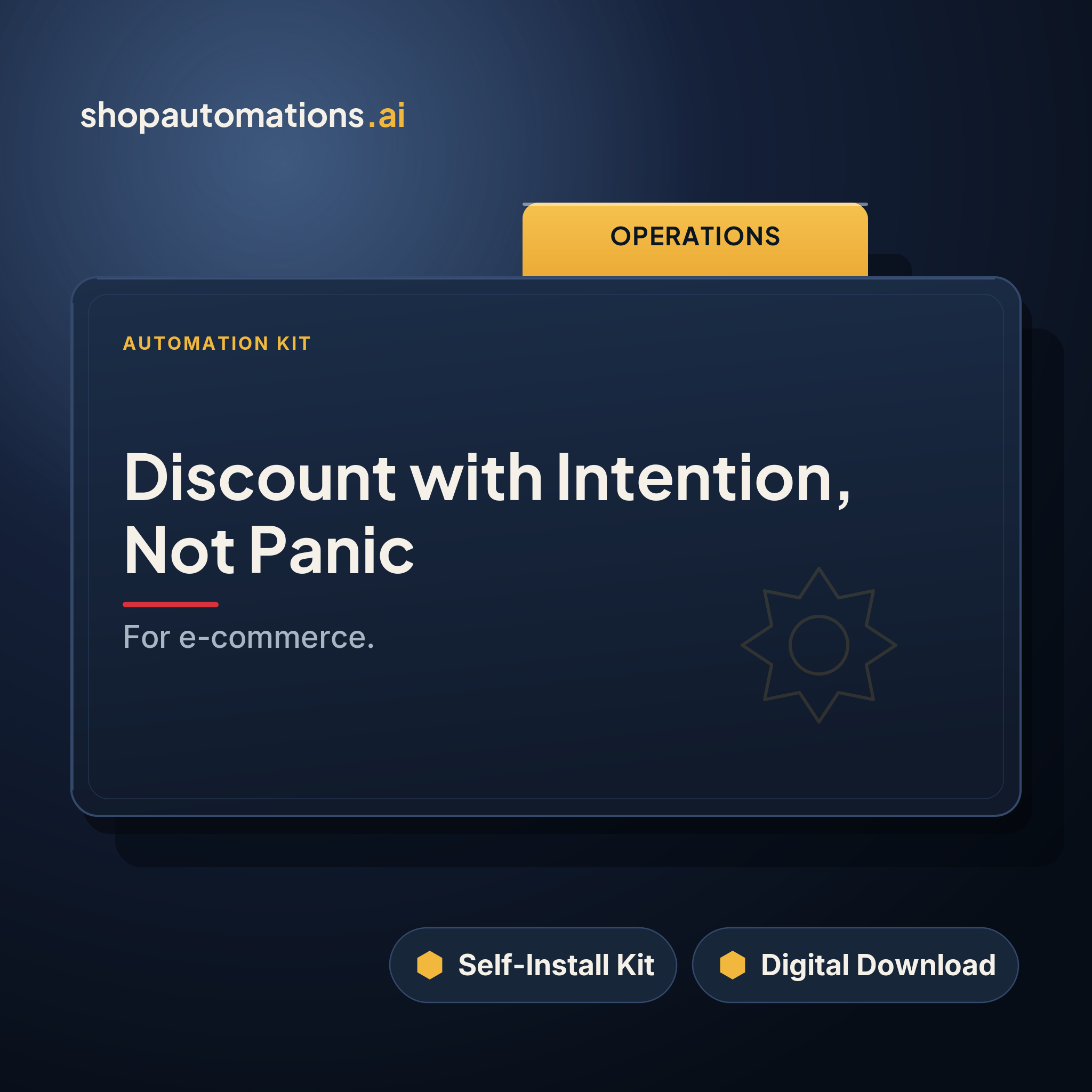 Discount with Intention, Not Panic
