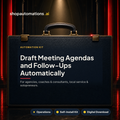 Draft Meeting Agendas and Follow-Ups Automatically. For agencies, coaches & consultants, local service & solopreneurs. Operations self-install kit card.