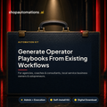 Generate Operator Playbooks From Existing Workflows. For agencies, coaches & consultants, local service business owners & solopreneurs. Admin + Execution self-install kit card.