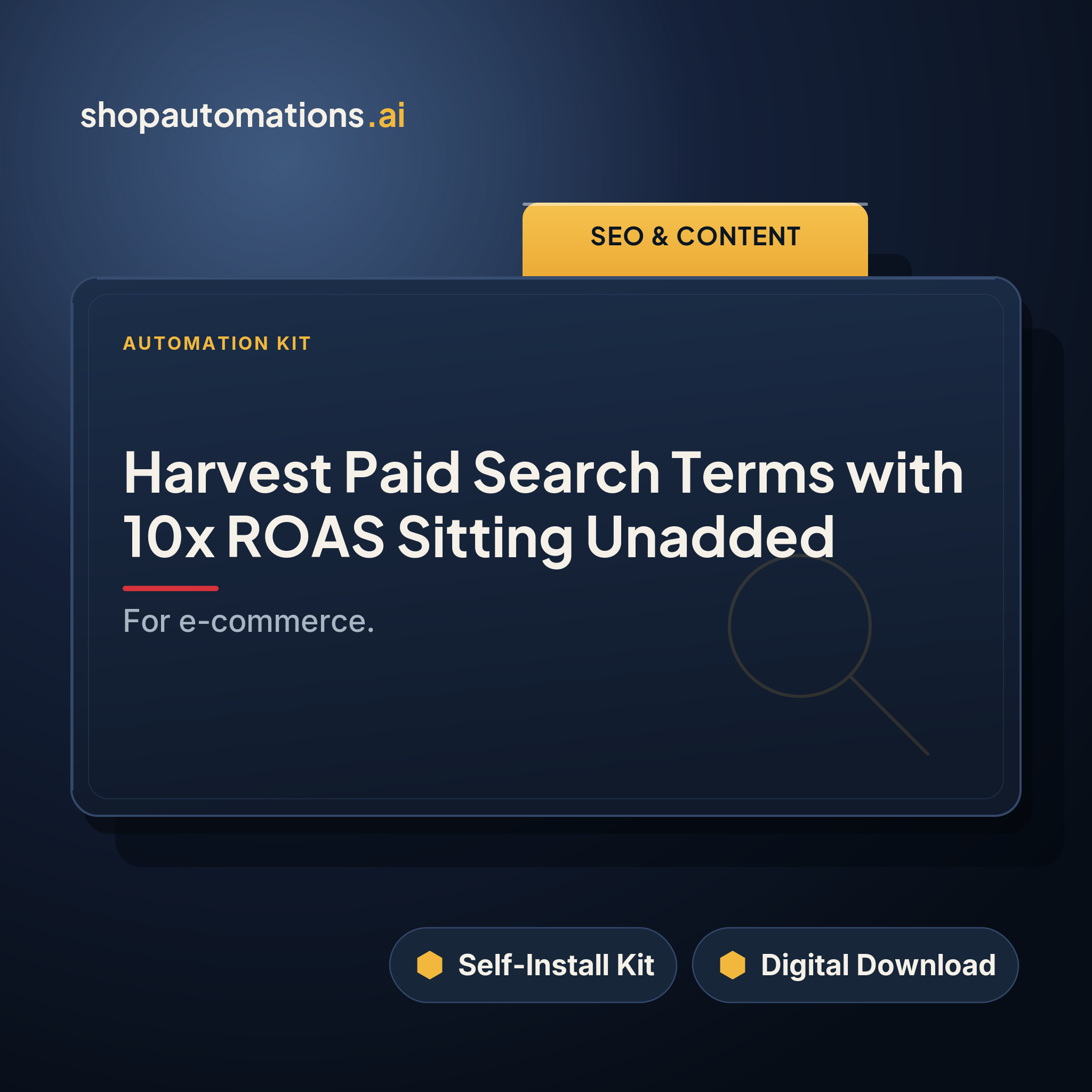 Harvest Paid Search Terms with 10x ROAS Sitting Unadded