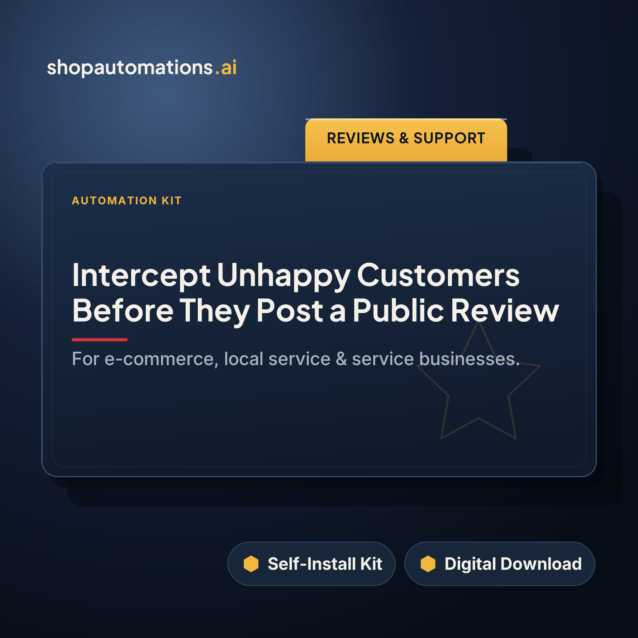 Intercept Unhappy Customers Before They Post a Public Review