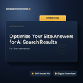 Optimize Your Site Answers for AI Search Results