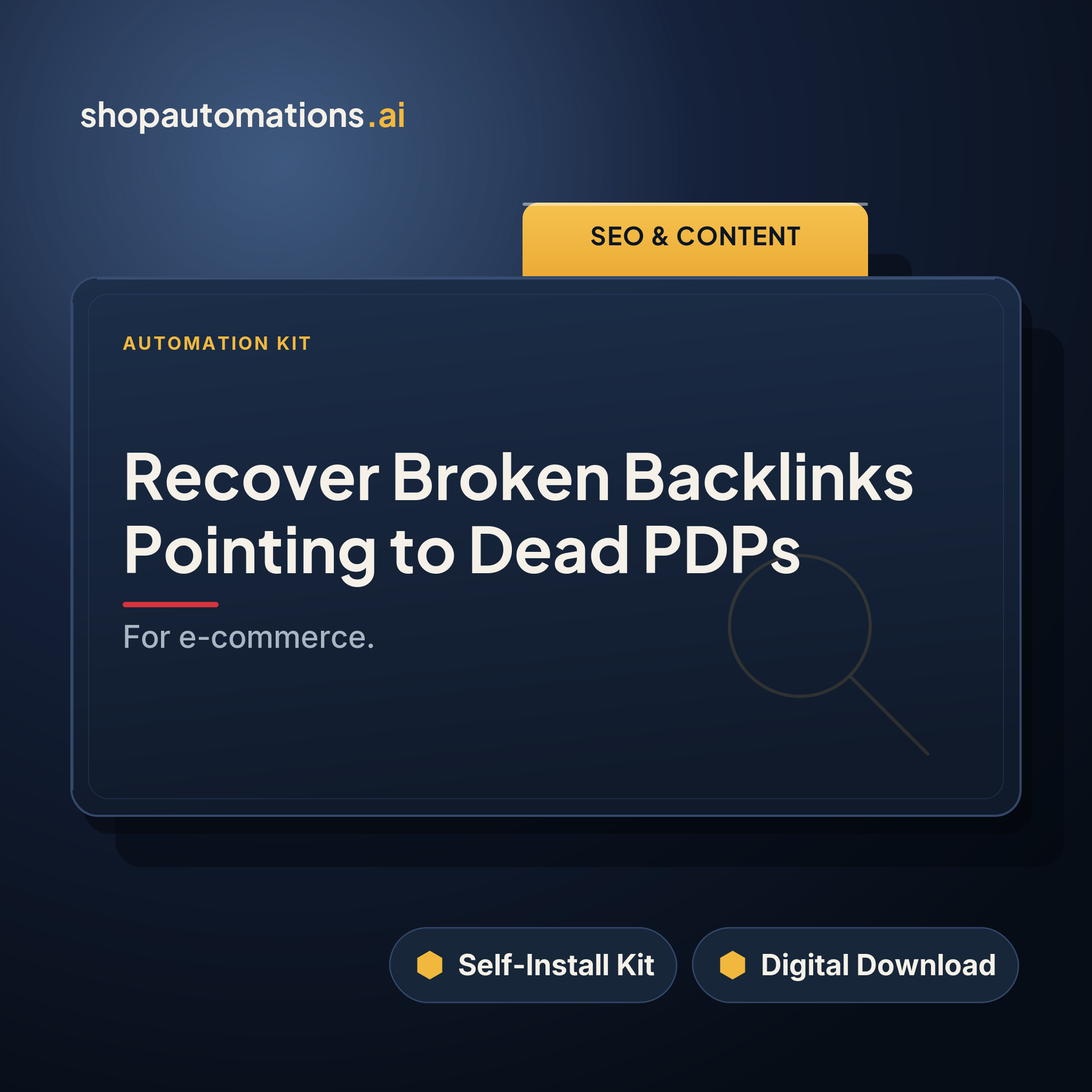Recover Broken Backlinks Pointing to Dead PDPs