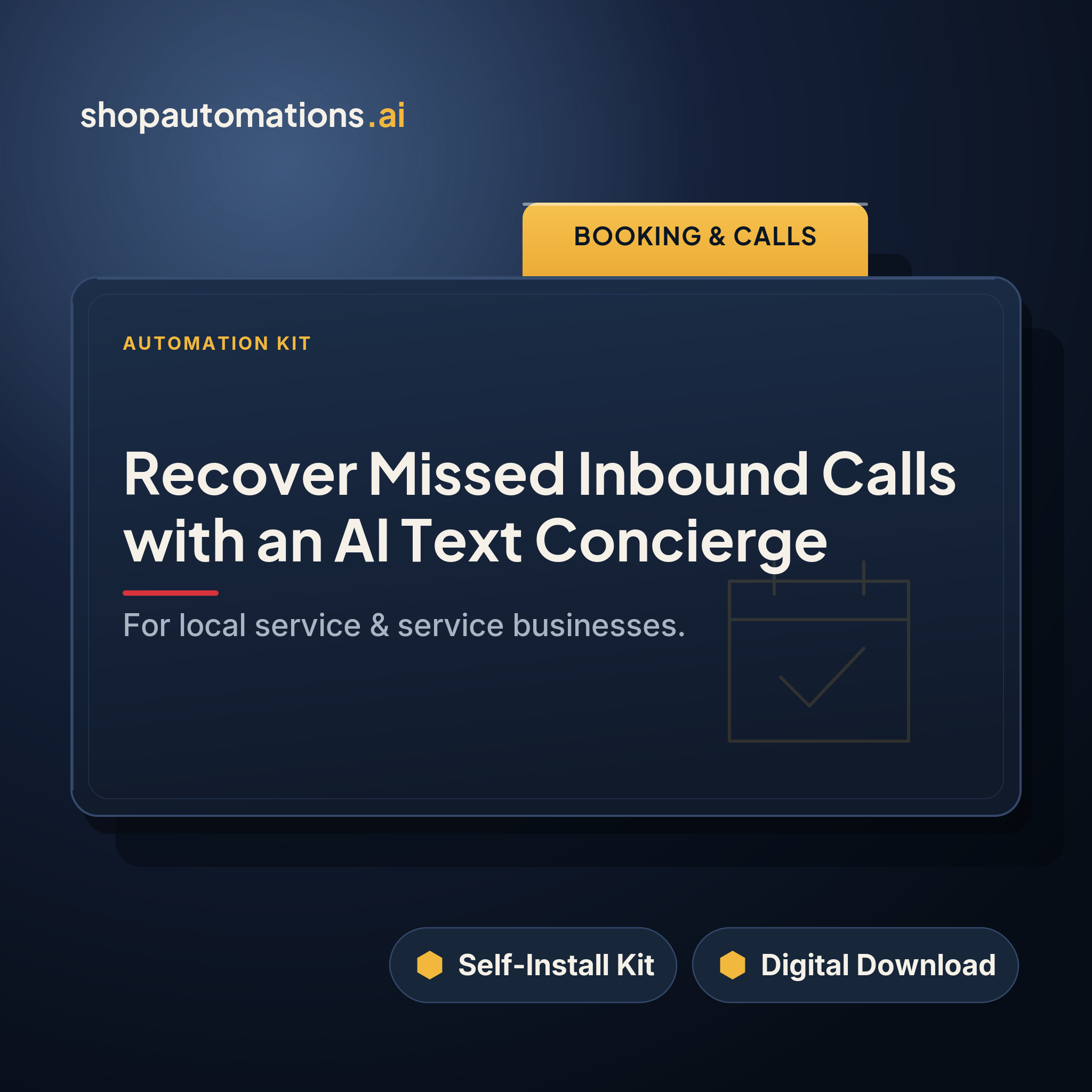 Recover Missed Inbound Calls with an AI Text Concierge