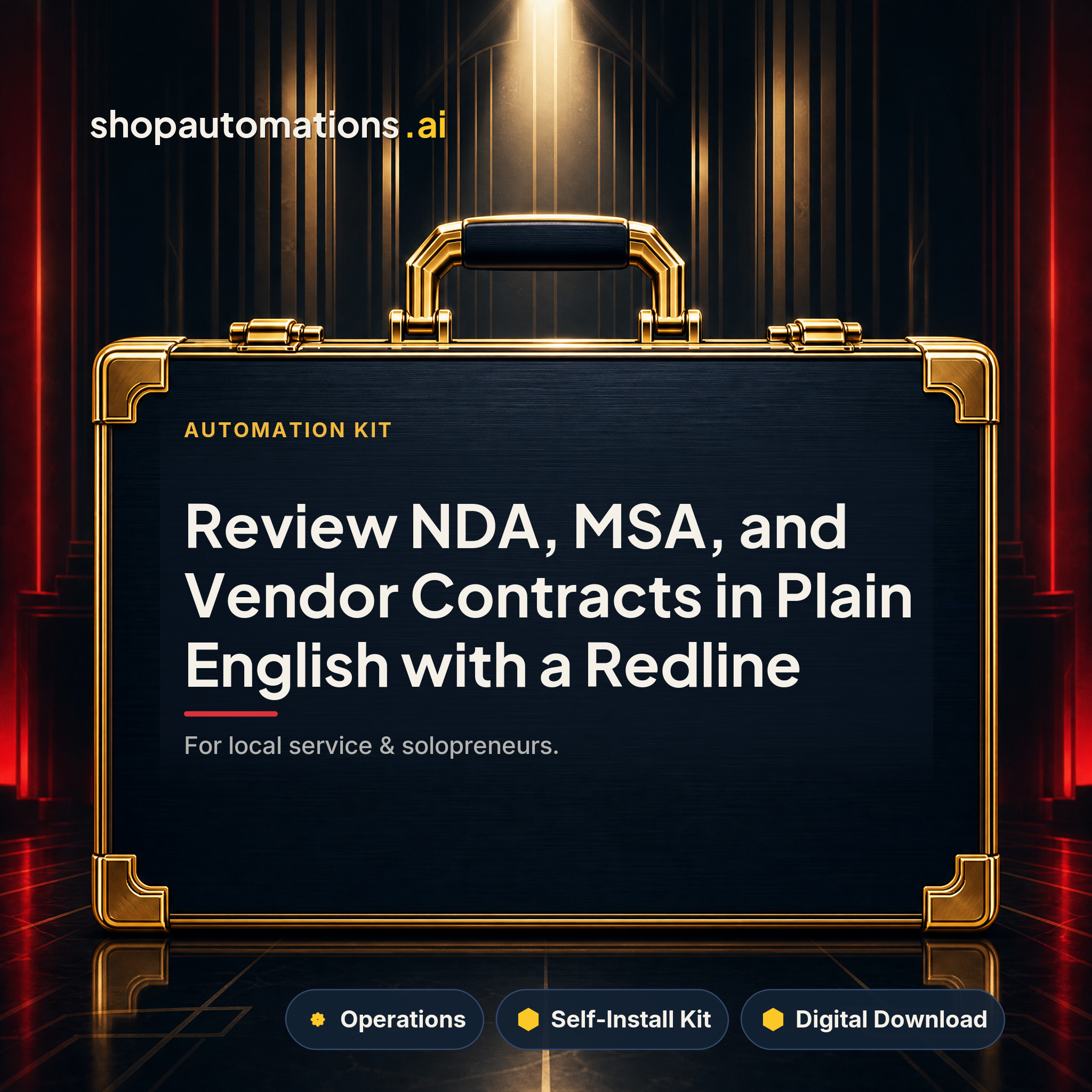 Review NDA, MSA, and Vendor Contracts in Plain English with a Redline