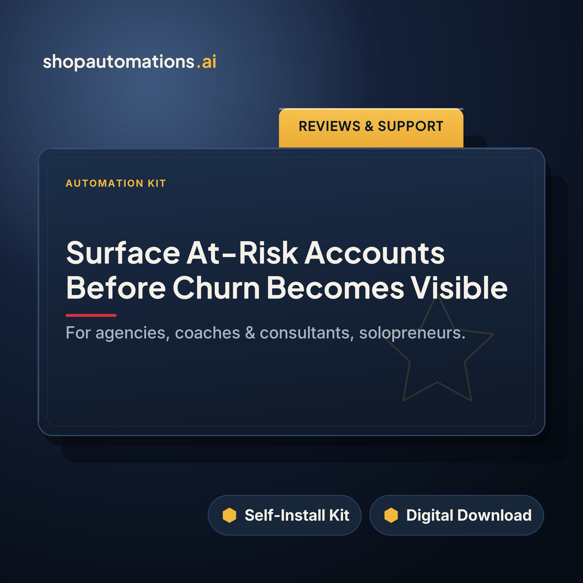 Surface At-Risk Accounts Before Churn Becomes Visible