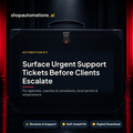 Surface Urgent Support Tickets Before Clients Escalate. For agencies, coaches & consultants, local service & solopreneurs. Reviews & Support self-install kit card.