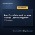 Turn Form Submissions Into Ranked Lead Intelligence